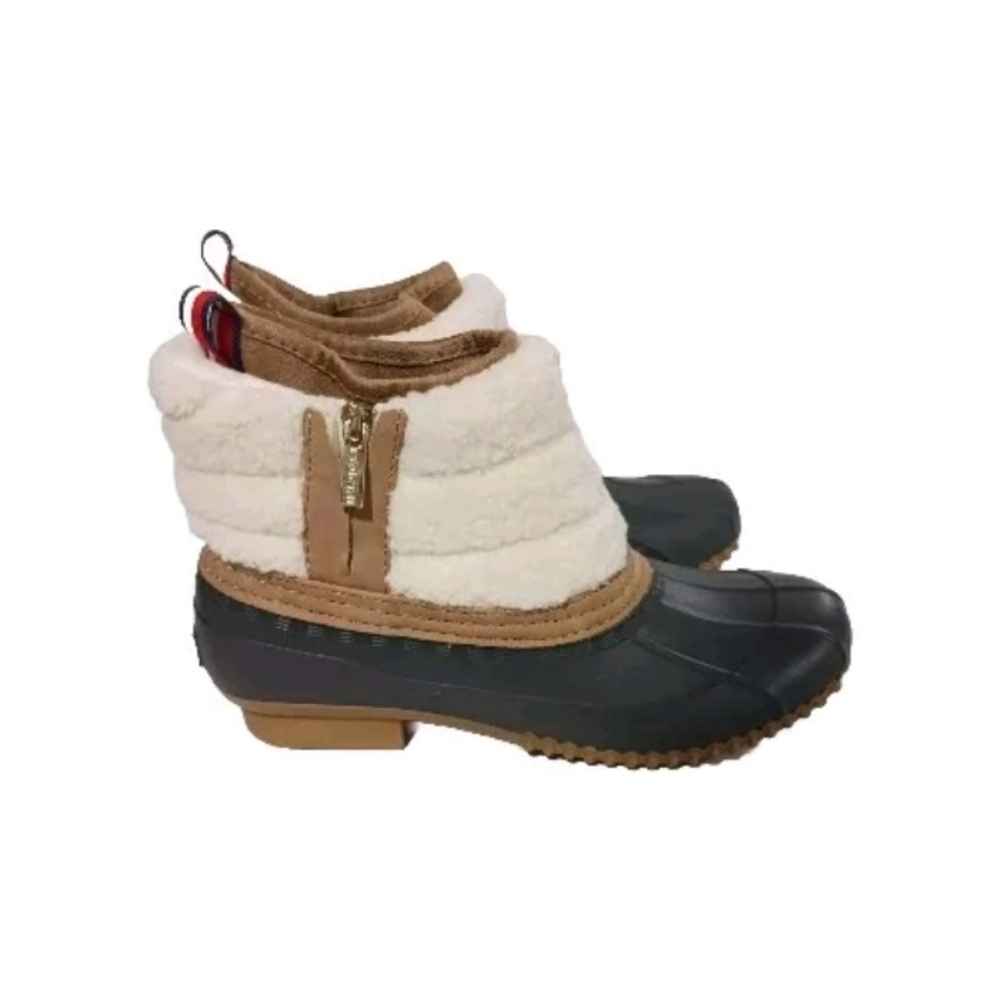 Tommy Hilfiger‎ Dark Brown Roana Winter Duck Booties Women's Size 8 nwob